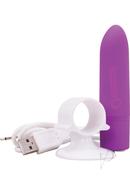 Charged Positive Rechargeable Waterproof Vibrator - Purple