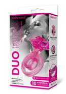Bodywand Rechargeable Silicone Duo Ring With Clit Tickler -...